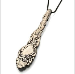 Victorian Silverware Teaspoon Handle Pendant